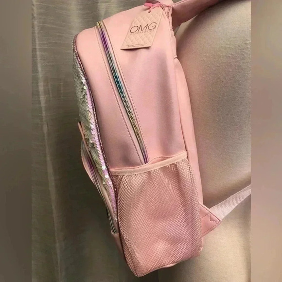 NWT OMG Accessories Miss Gwen Sequins Unicorn Backpack (Large) Back to School - Picture 6 of 10